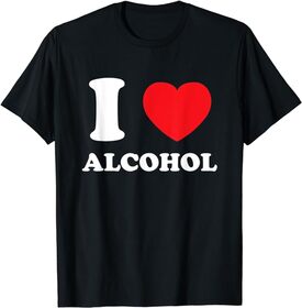I Love Heart Alcohol T-Shirt
